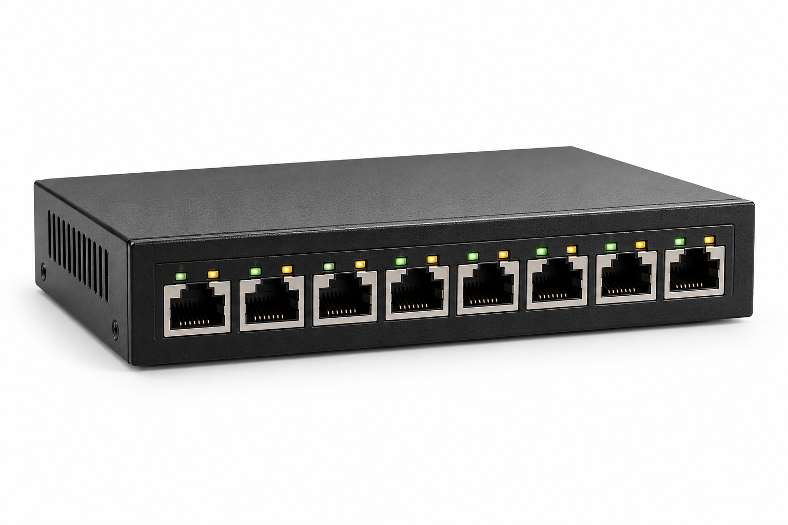 Imagen fotorrealista de referencia: Switches PoE